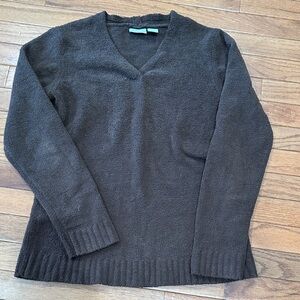 Kim Rogers Brown Textured Sweater